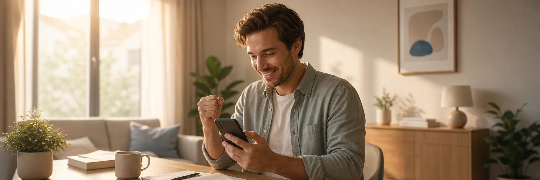 Person studying trading on a sunny morning